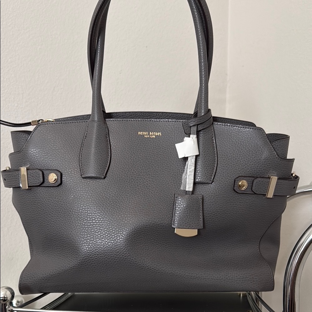 Michael Kors Gray Satchel with Silver Hardware